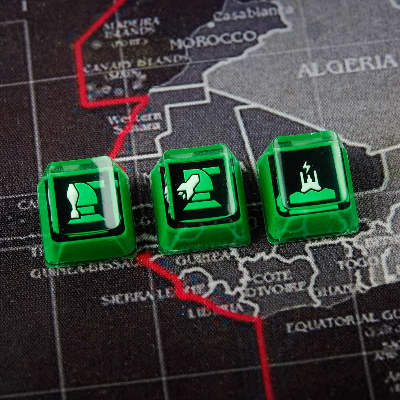 Helldovers 2 theme, personalized keycaps for function keys, crystal dropper material decorative keycaps, mechanical keyboard artisankeycaps