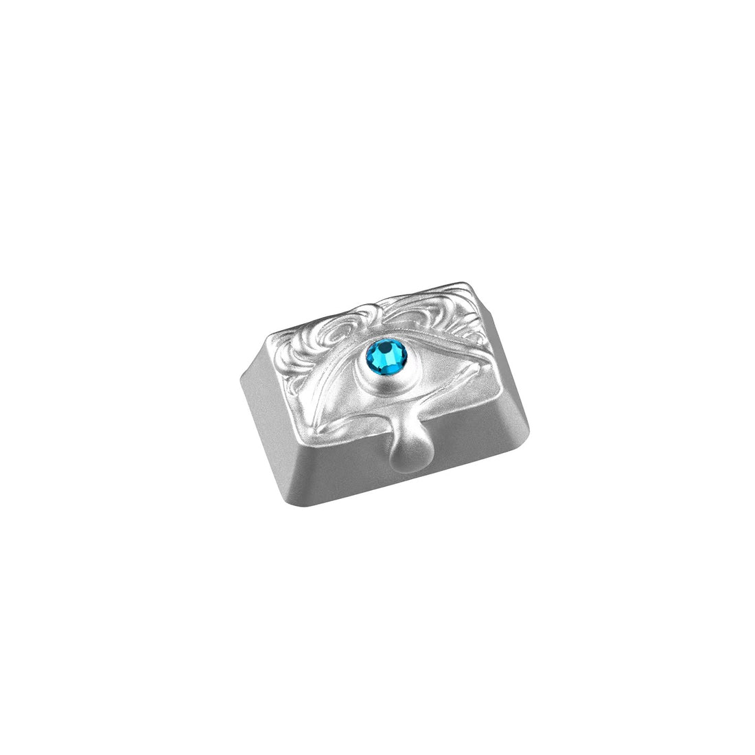 Diamond tears, resin inlaid personalized keycaps, fashionable art mechanical keyboard decorative keycaps.