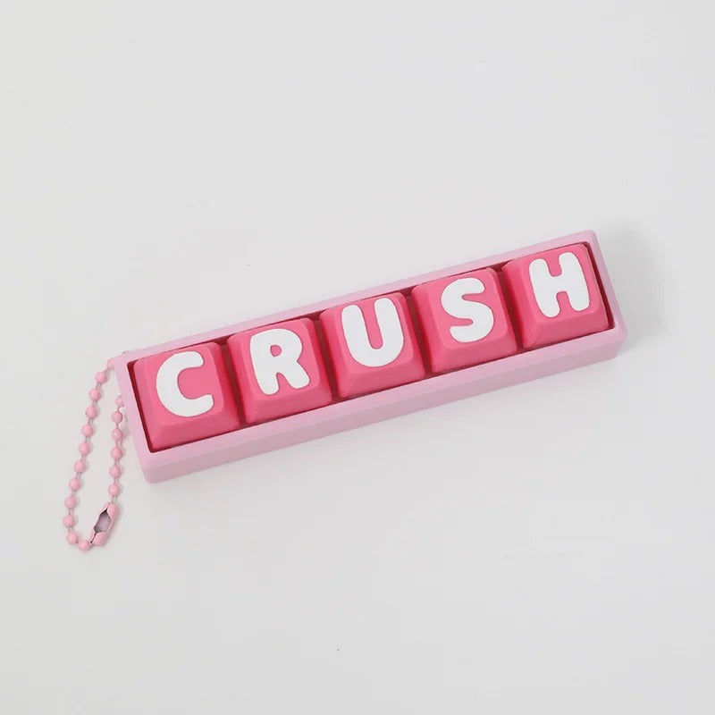 Cute letter combinations, love,switch tester, keycap keychain, cat themed keycap switch mechanical keyboard creative peripheral cultural products.