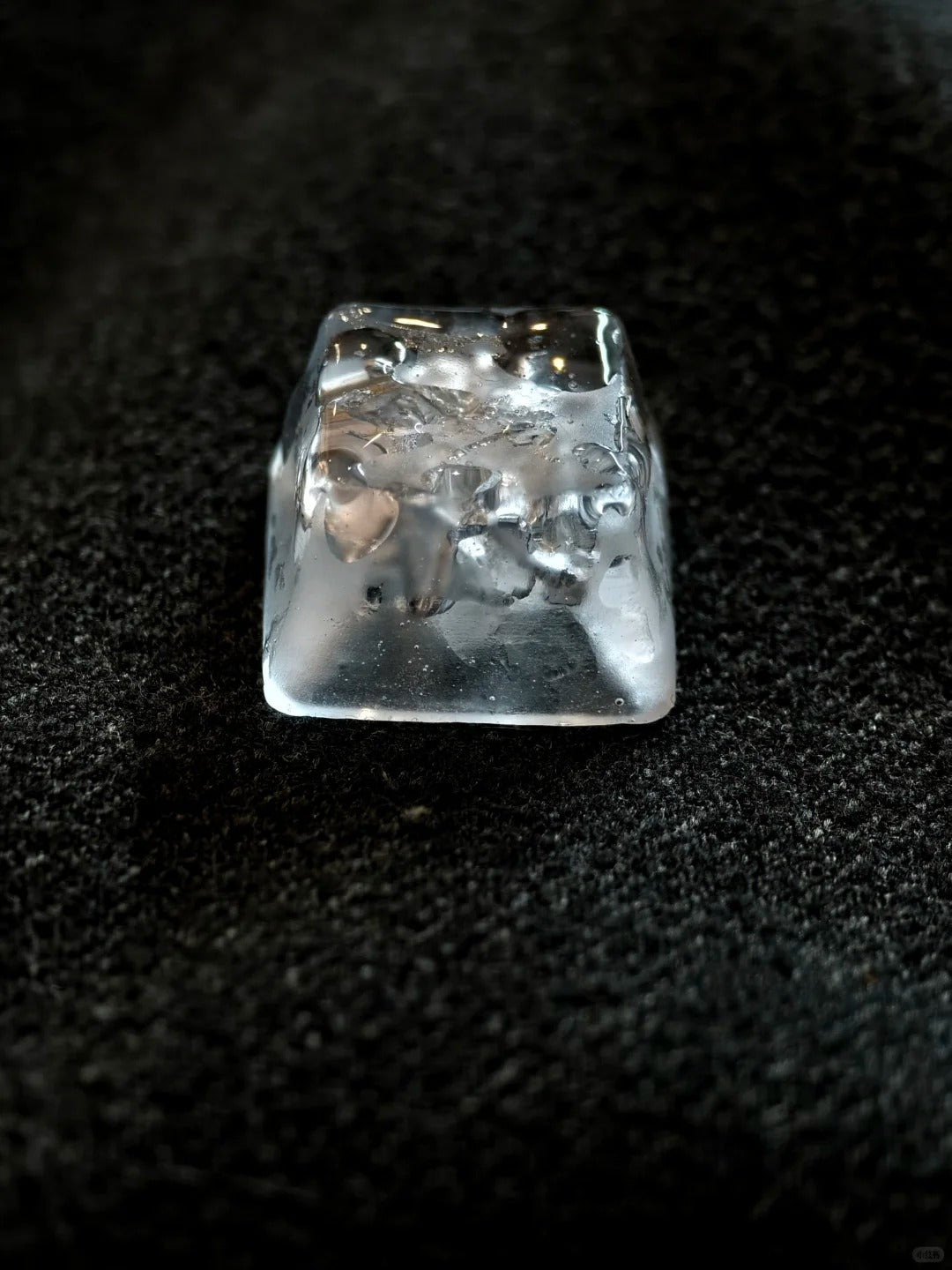 Crystal clear ice keycaps, 1U minimalist ice decoration keycaps, simulated artistic keycaps, mechanical keyboard personalized keycaps