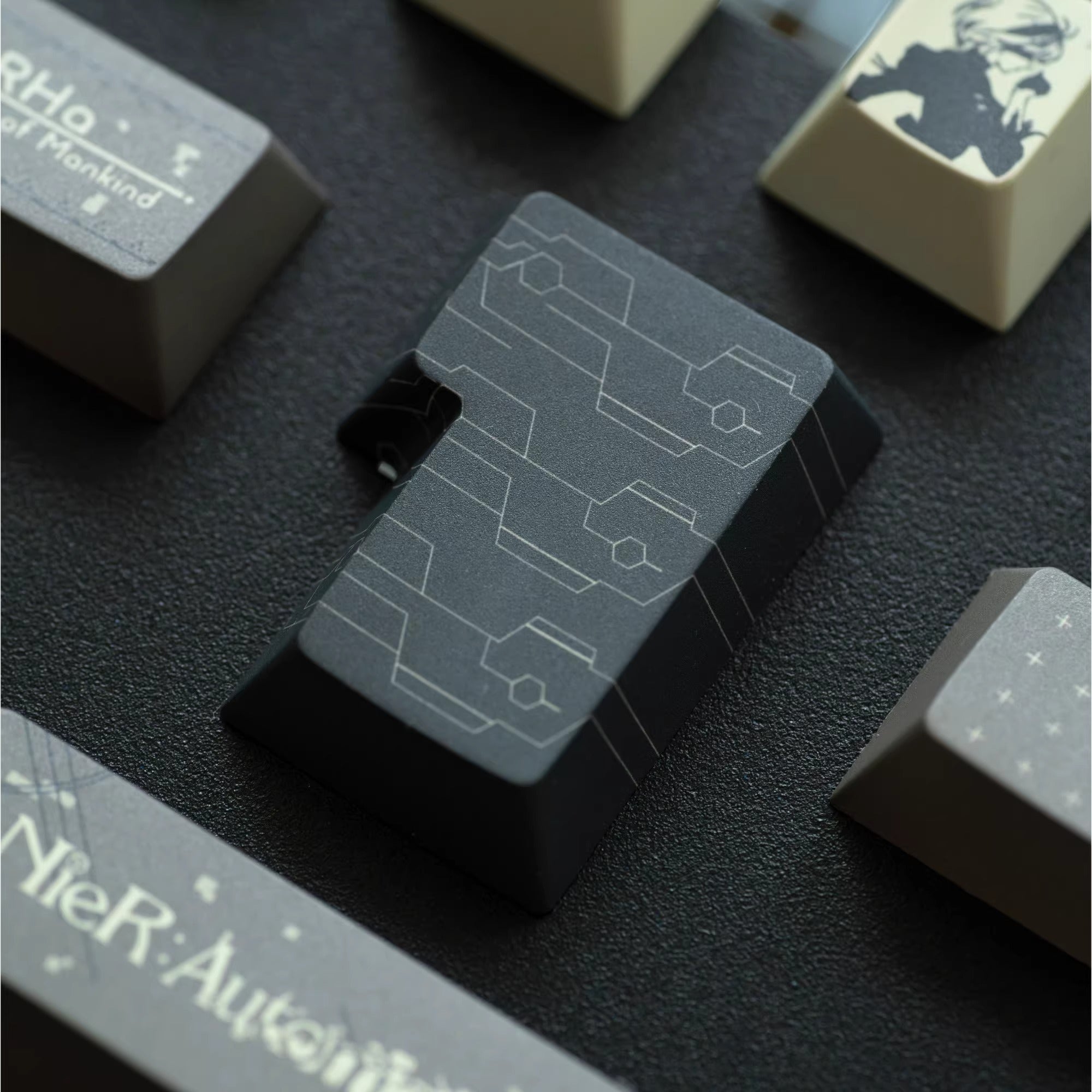 NieR: Automata theme, PBT material, sublimation, Personalized keycap set, original factory height mechanical keyboard decorative keycap set
