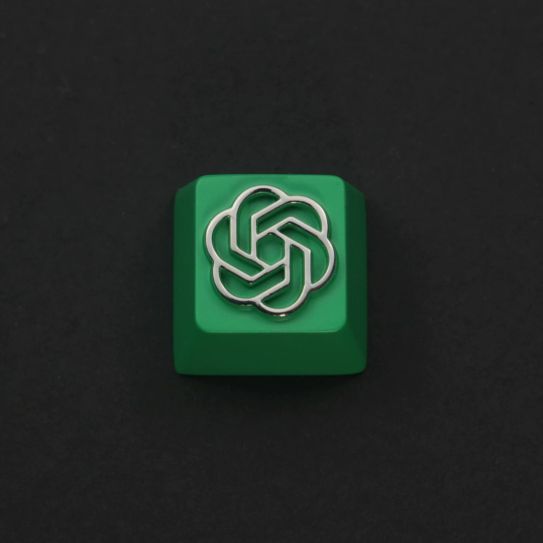 OpenAI peripheral GPT personalized keycaps, metal logo, metal decorative keycaps, mechanical keyboard keycaps