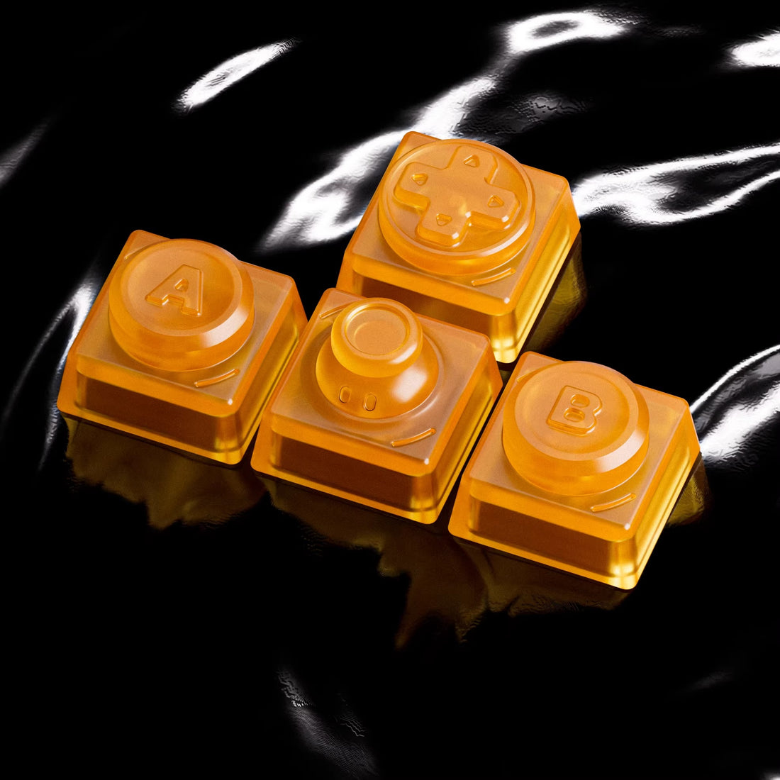 PEI Personalized Keycaps PC Material Personalized Keycaps, Gamepad Shaped Keys, Gamepad Metal CNC Mechanical Keyboard Decorative Keycap Set