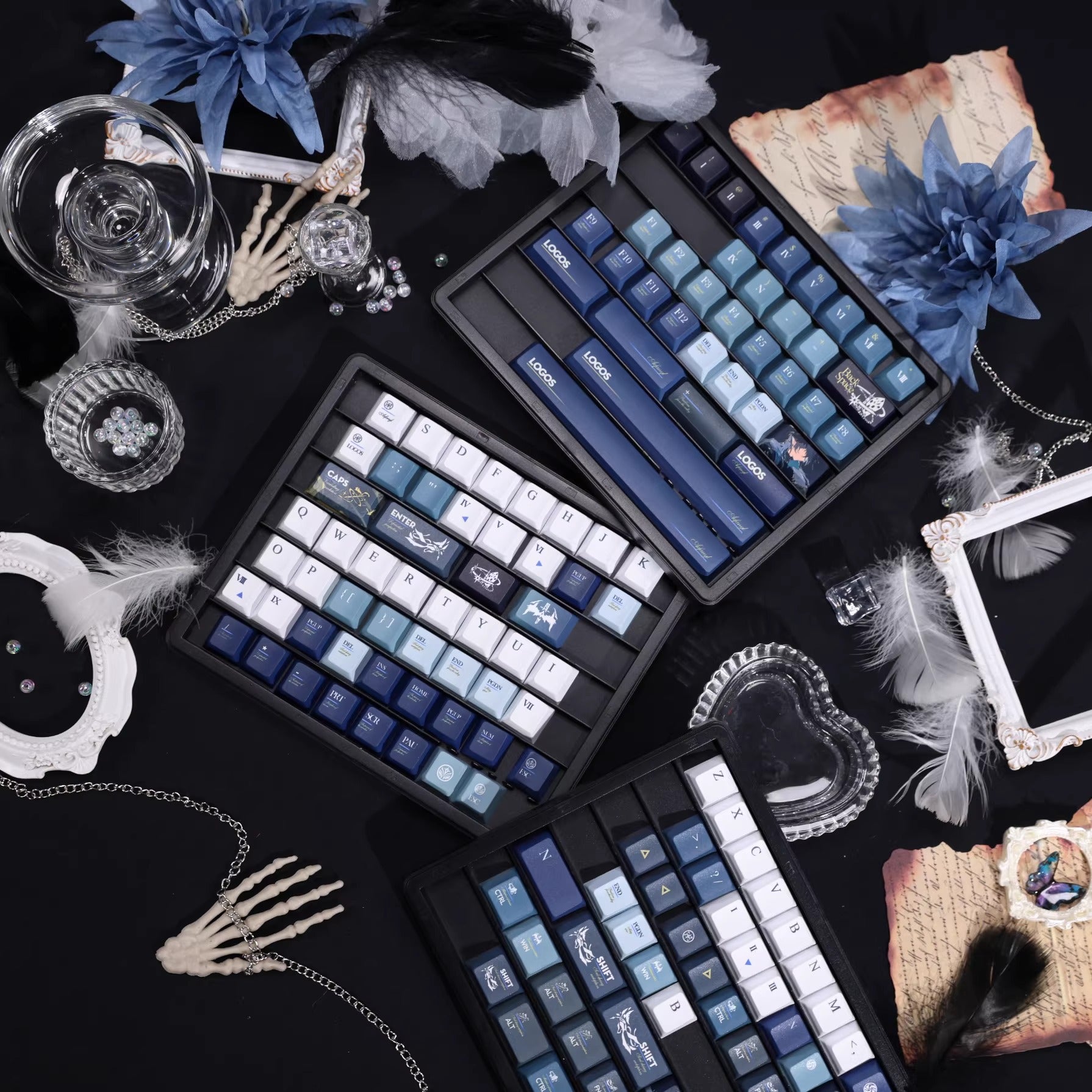 Arknights series,Logos theme, custom set personalized keycap series, PBT material, compatible with 61/64/68/75/84/87/104 mechanical keyboard keycap set