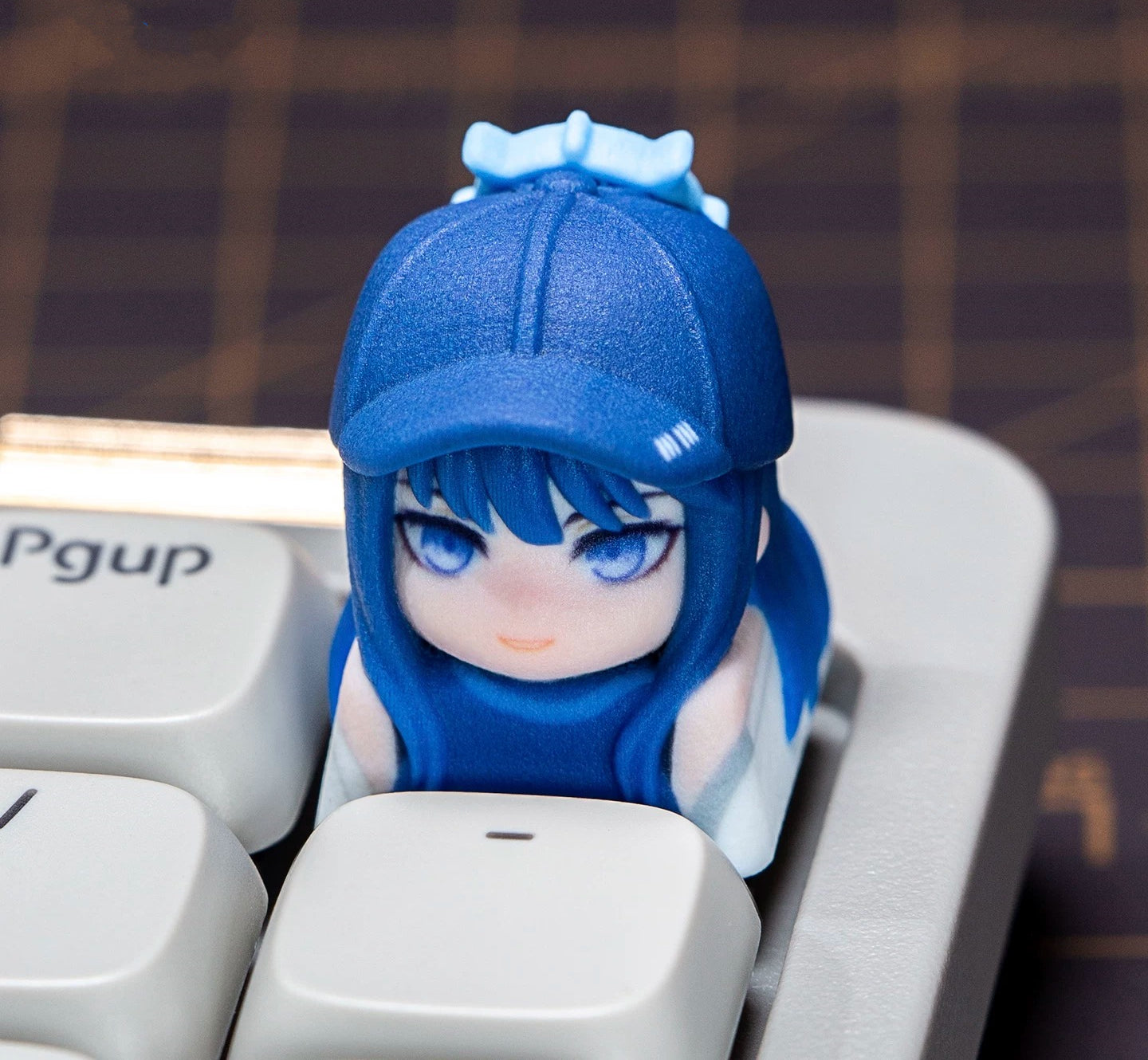 Blue Archive The Animation series, doujin character half body design multi-color resin personalized keycaps, anime game culture peripheral products keyboard decoration keycaps