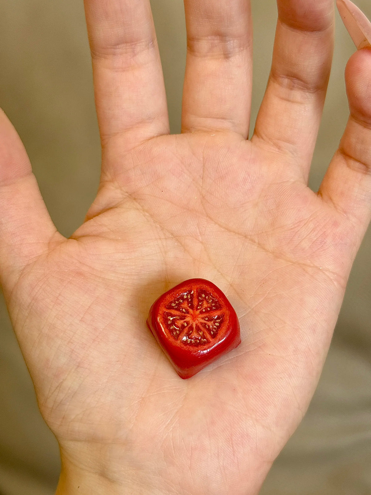 Simulated fruit series keycaps, handmade personalized keycaps made of soft clay material, mechanical keyboard creatively decorated keycaps