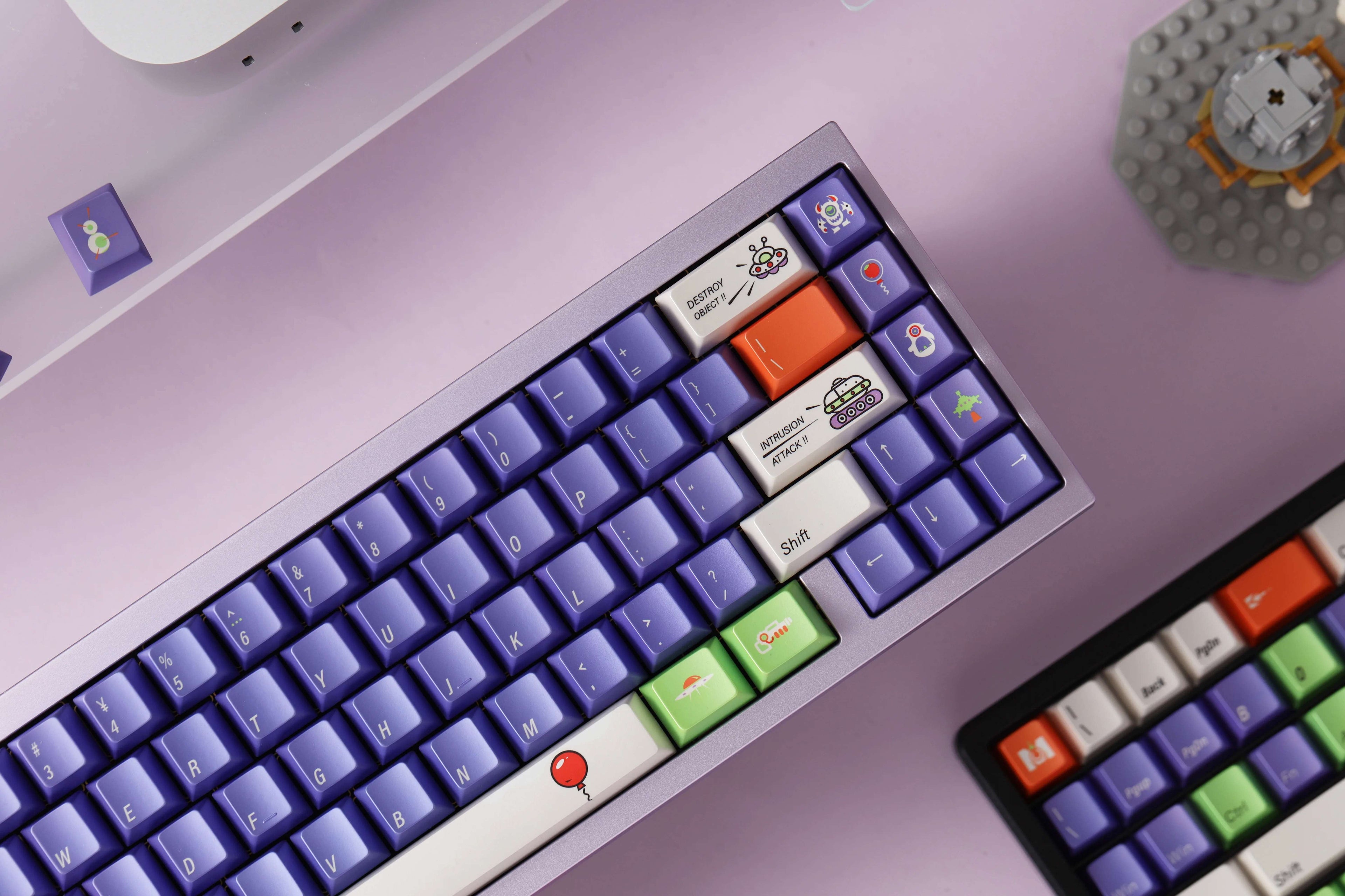 Toy Story, Buzz Lightyear themed design personalized keycaps, soft light original factory high sublimation process PBT material decorative keycap set