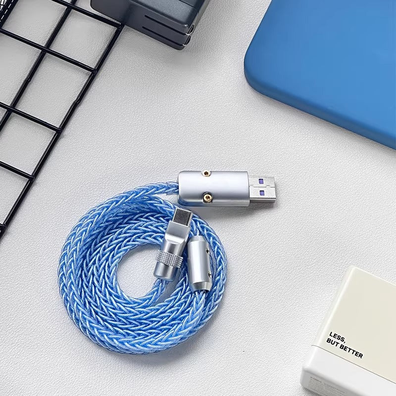 Single crystal copper customized mechanical keyboard data cable basic straight line type USBTypeC interface