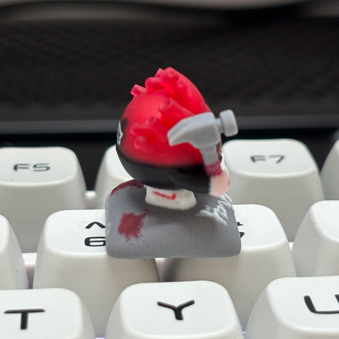 Dorohedoro Cute Keyboard Keycaps Resin Decor Personalized Doll Desktop Keyboard with Artistic Keycaps
