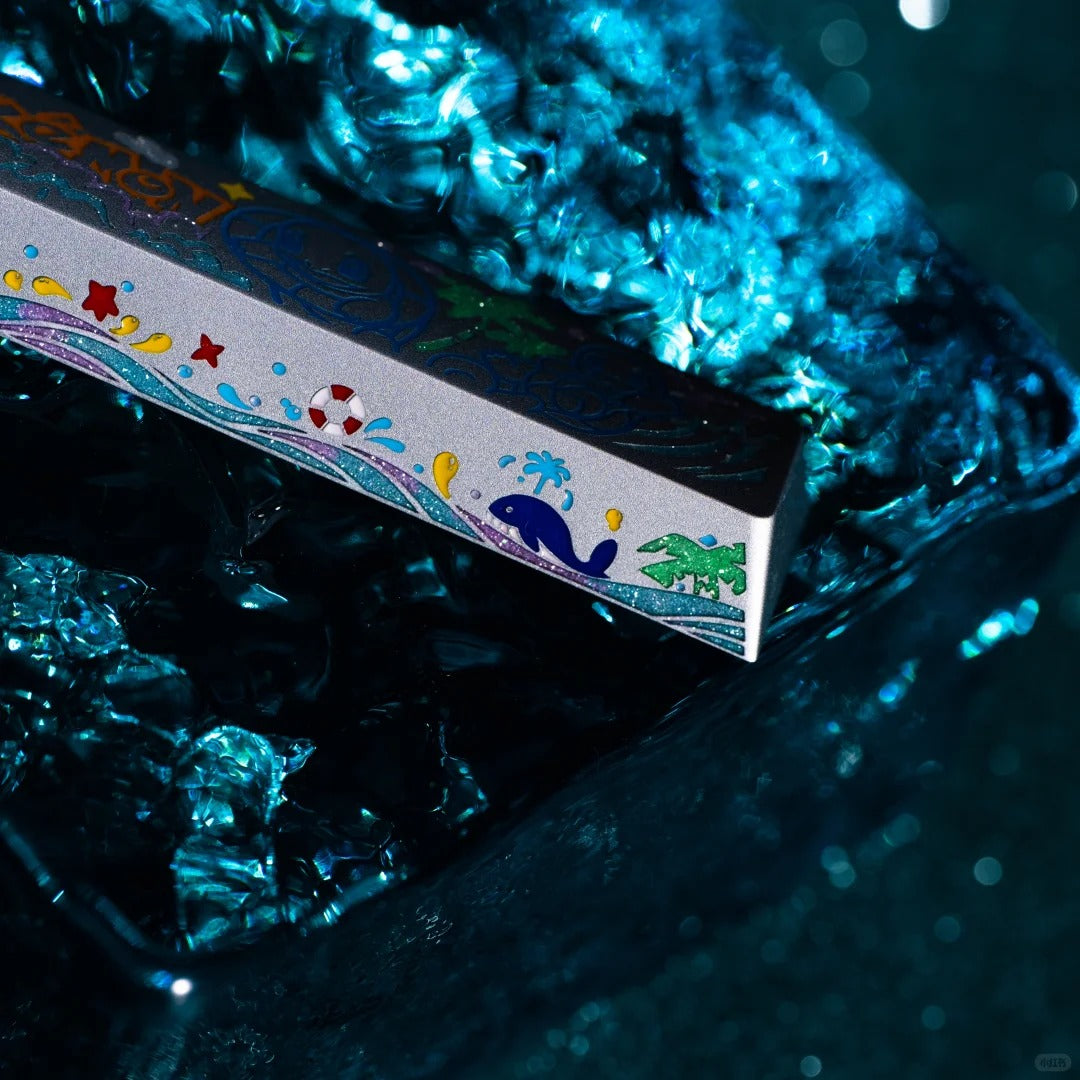 Pok é mon Series, Squirtle Theme, 6.25U Aluminum Spacebar Personalized Keycaps, Anime Game Culture Creative Cute Decorative Keycaps