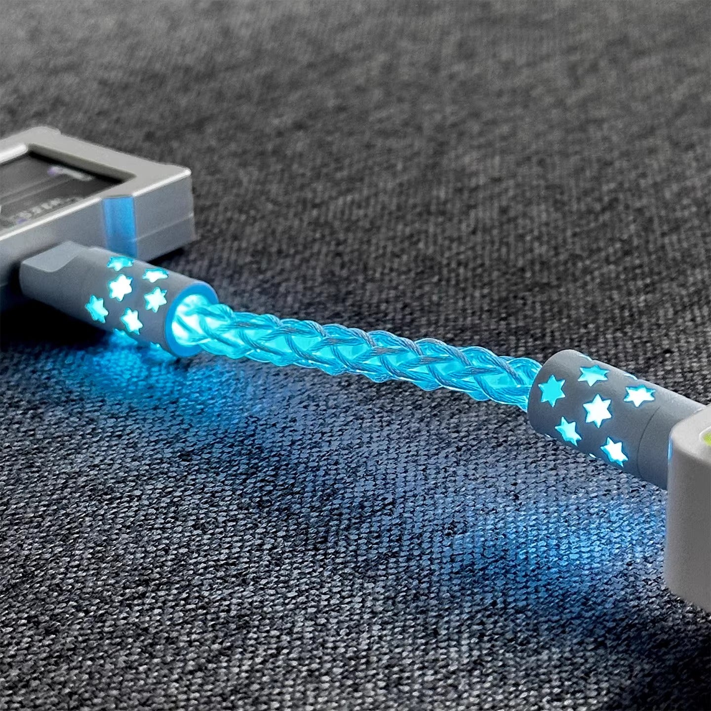 Short line 12cm/20cm, pad short line data cable typec-typec single crystal copper star emitting customized data cable