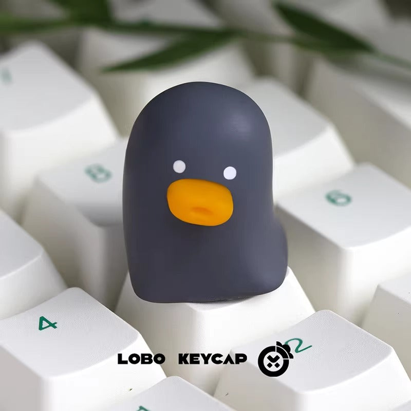 Four Color Duckling Series Original Personalized Keycaps Healing Cute Funny Stress Relieving Decorative Keycaps, Multi Color Resin Molding