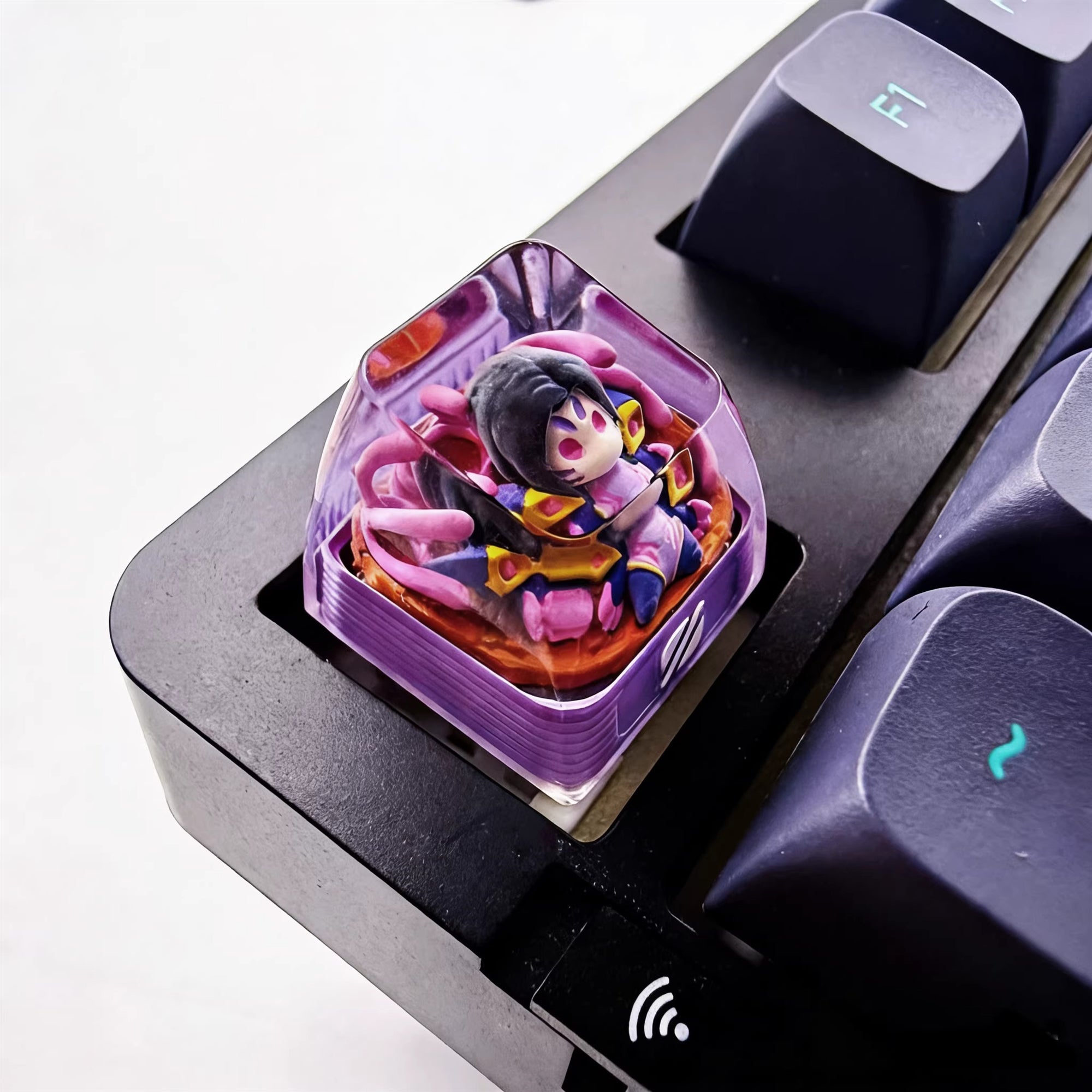 League of Legends, LOL, 1U crystal resin personalized keycaps, Q-version character design game culture peripheral products cute decorative keycaps