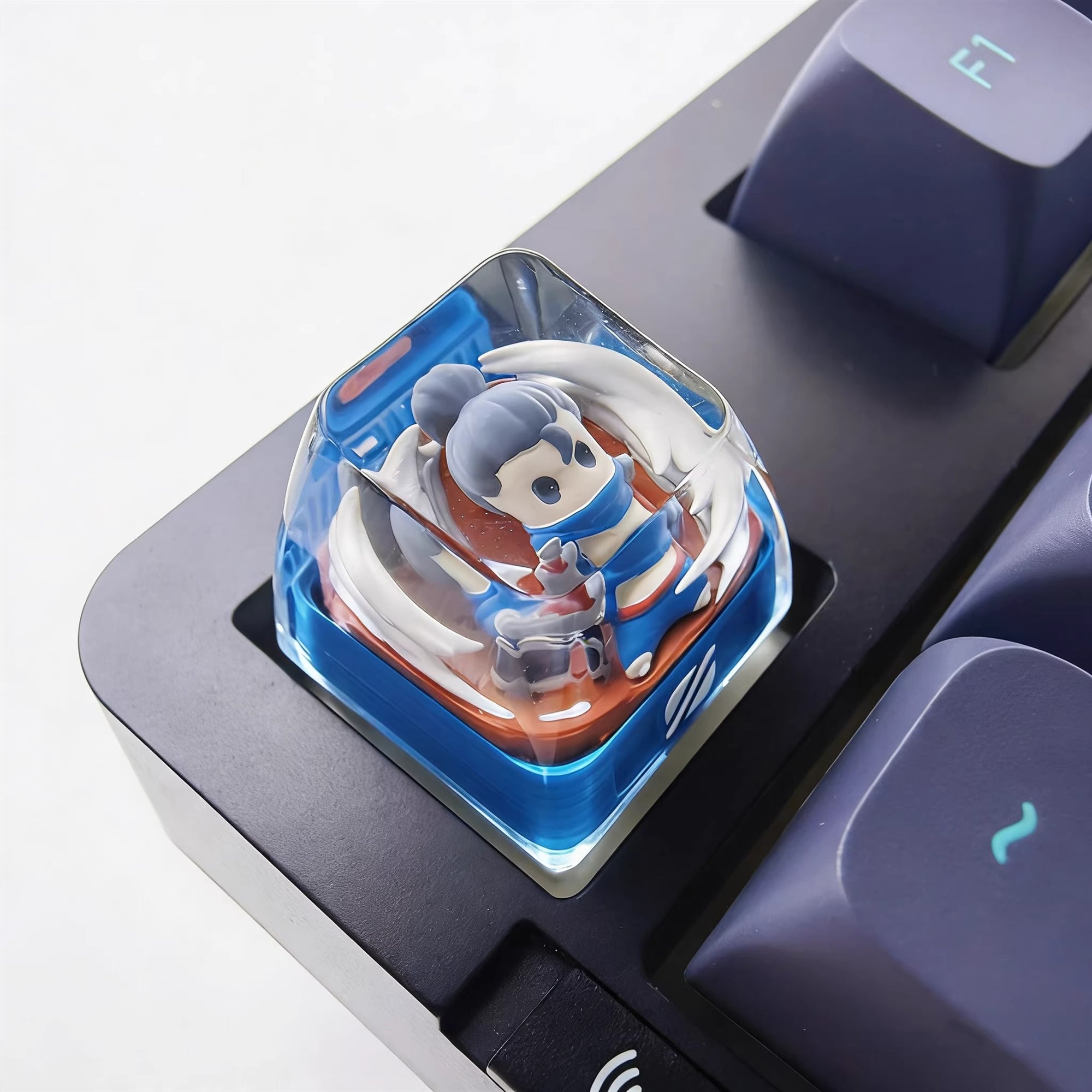 League of Legends, LOL, 1U crystal resin personalized keycaps, Q-version character design game culture peripheral products cute decorative keycaps