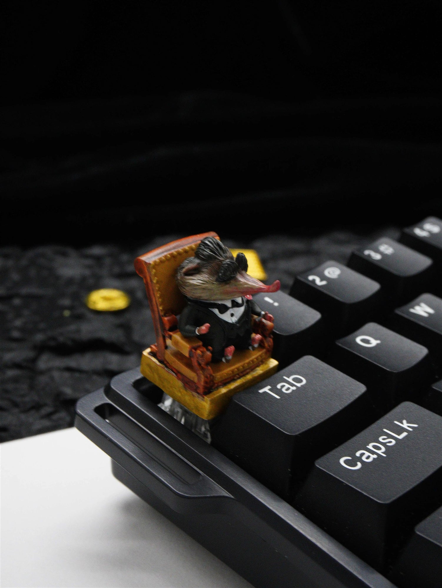 Zootopia,Mr. Big, Resin coated personalized keycaps, creatively decorated keycaps with anime, games, movies, cultural themes