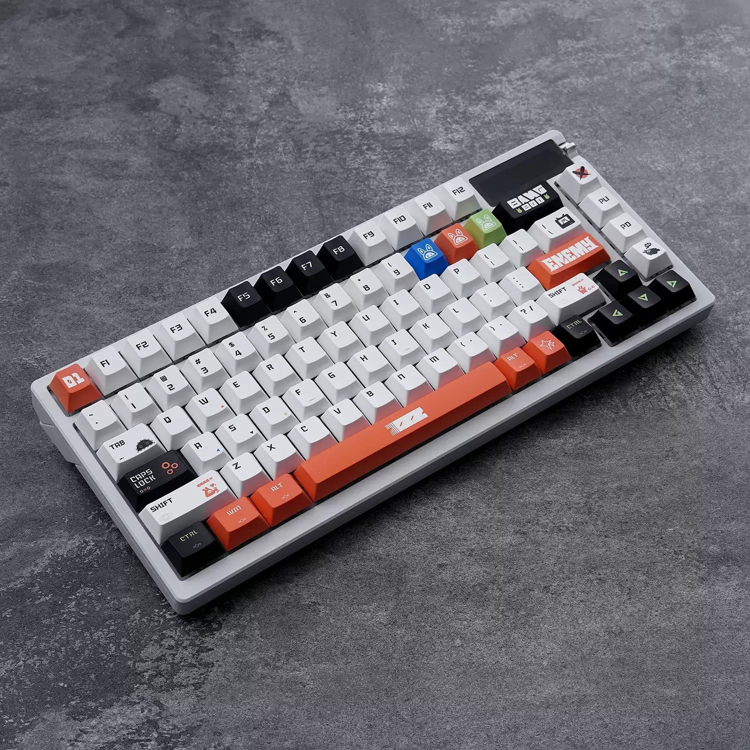 Zenless Zone Zero series, Bangboo themed PBT material personalized keycap set, anime and games cultural creative decoration keycap set, compatible with 61/64/68/75/84/87/104 mechanical keyboard