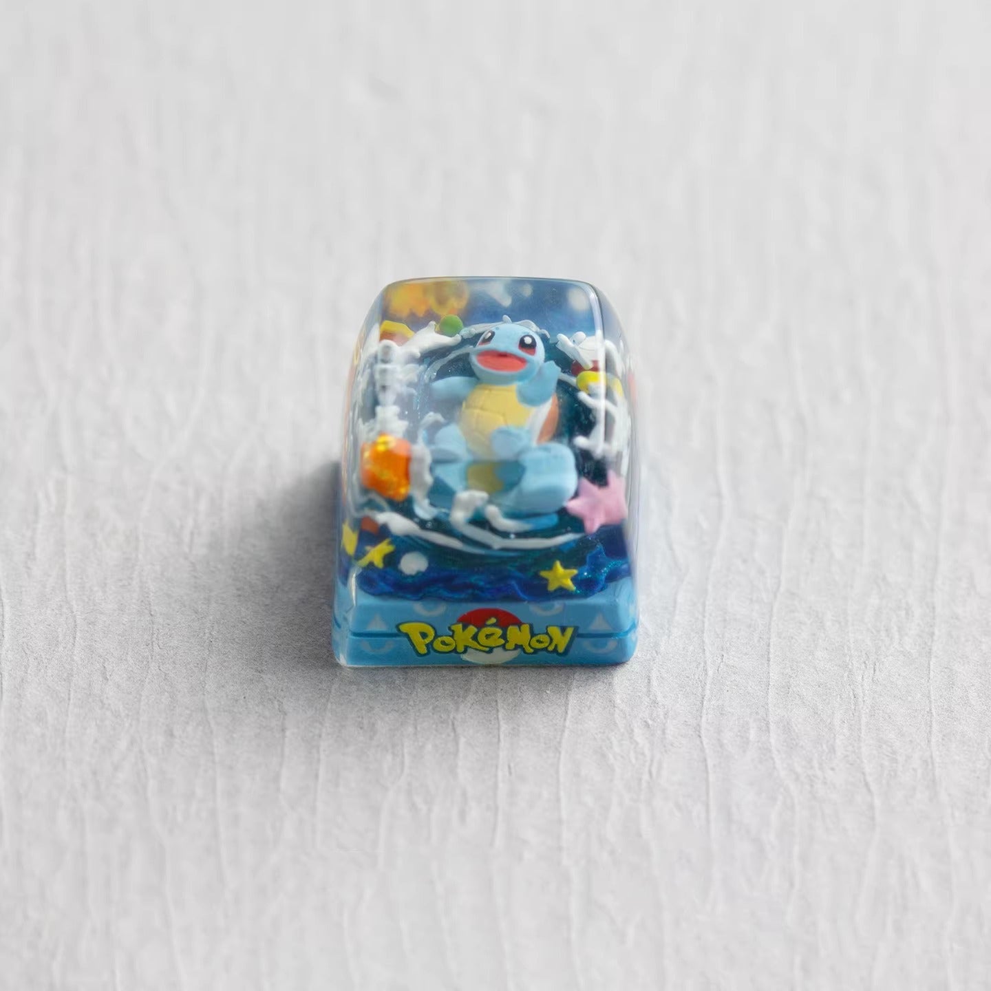Pok é mon themed crystal dropper personalized keycaps, anime creative culture peripheral mechanical keyboard decorative keycaps