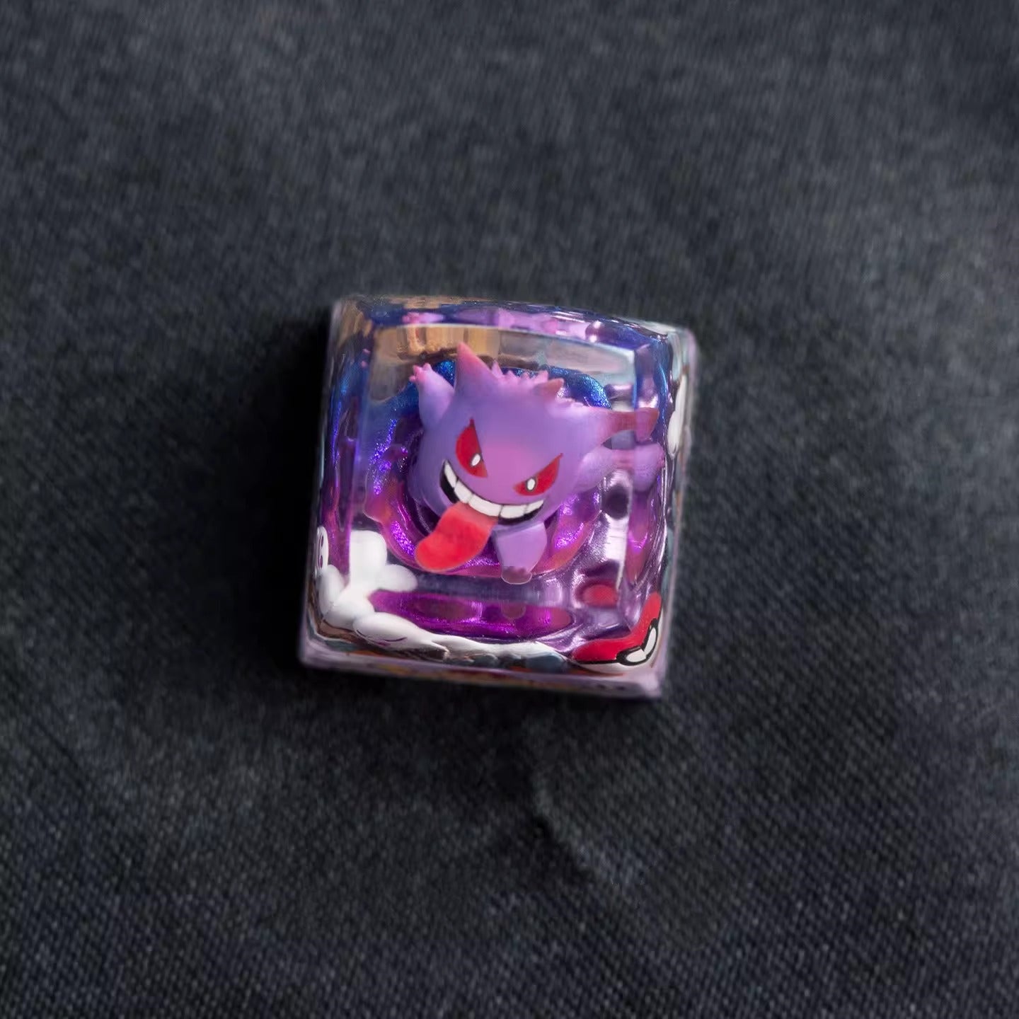 Pok é mon themed crystal dropper personalized keycaps, anime creative culture peripheral mechanical keyboard decorative keycaps