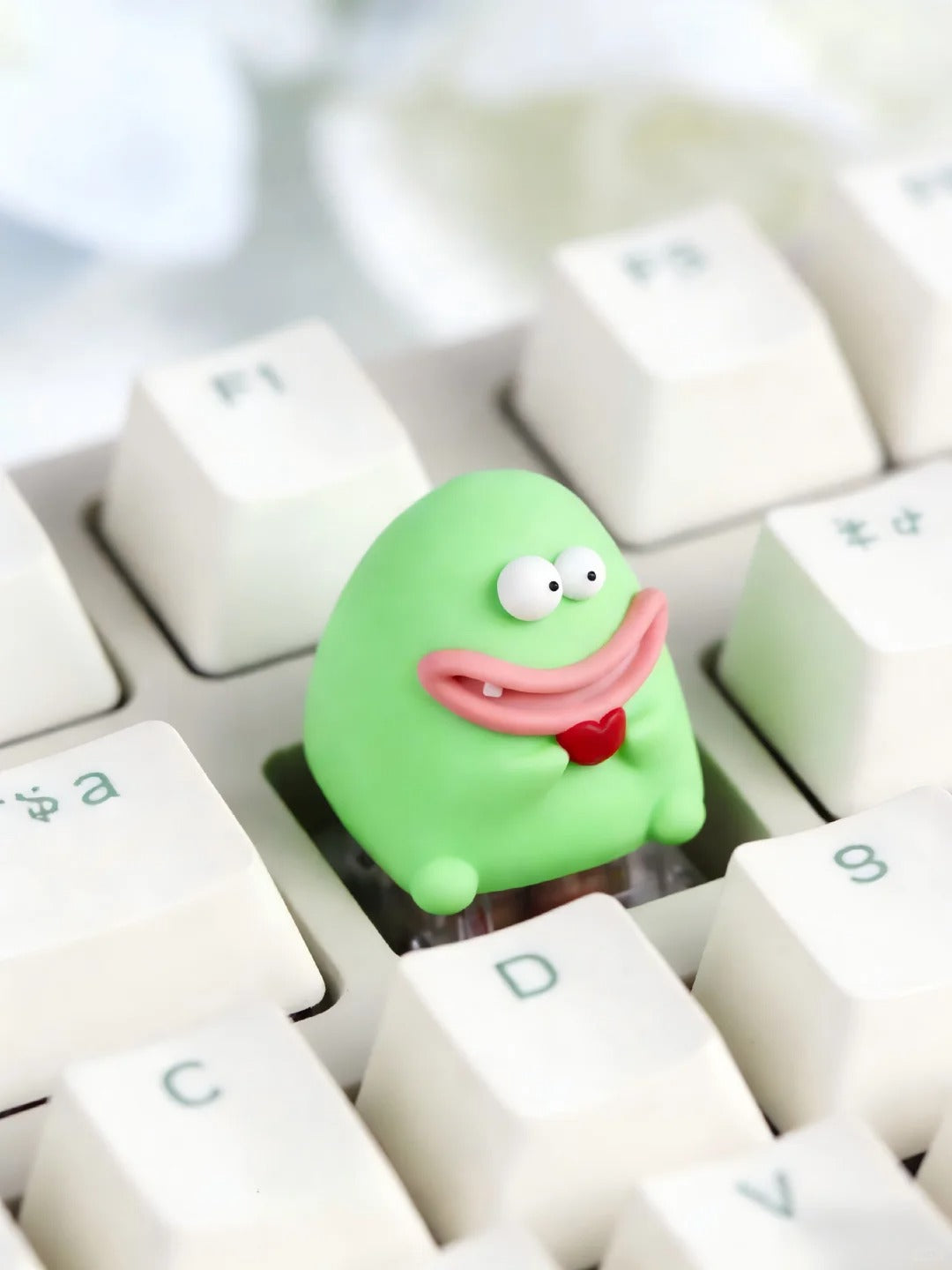 Original Ugly Boy, multi-color resin molded personalized keycaps, cartoon cute decorative keycaps, handmade craftsman keycaps