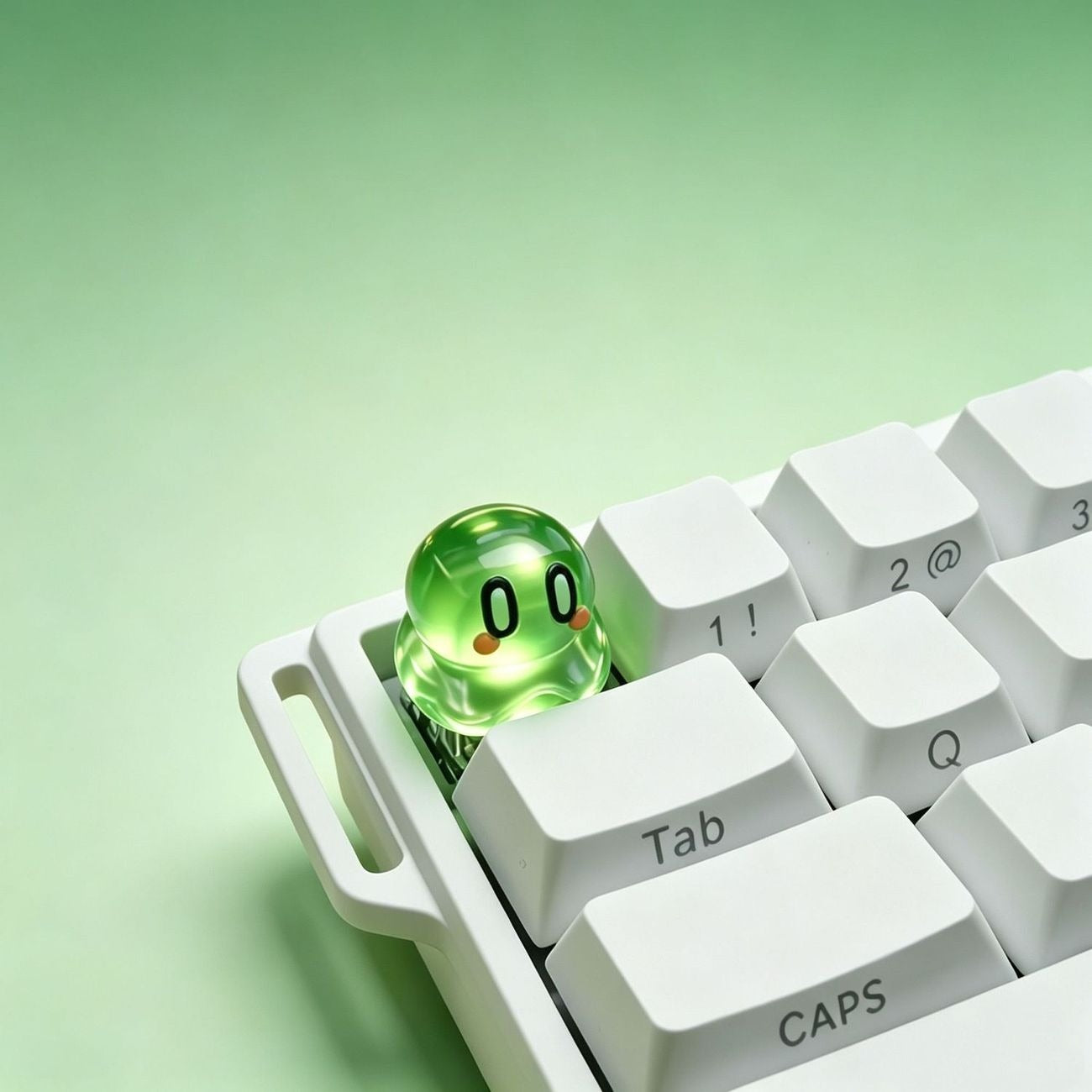 Roco Kingdom, Transparent jelly crystal resin personalized keycaps, anime and game cultural creative keycaps, mechanical keyboard decorative keycaps