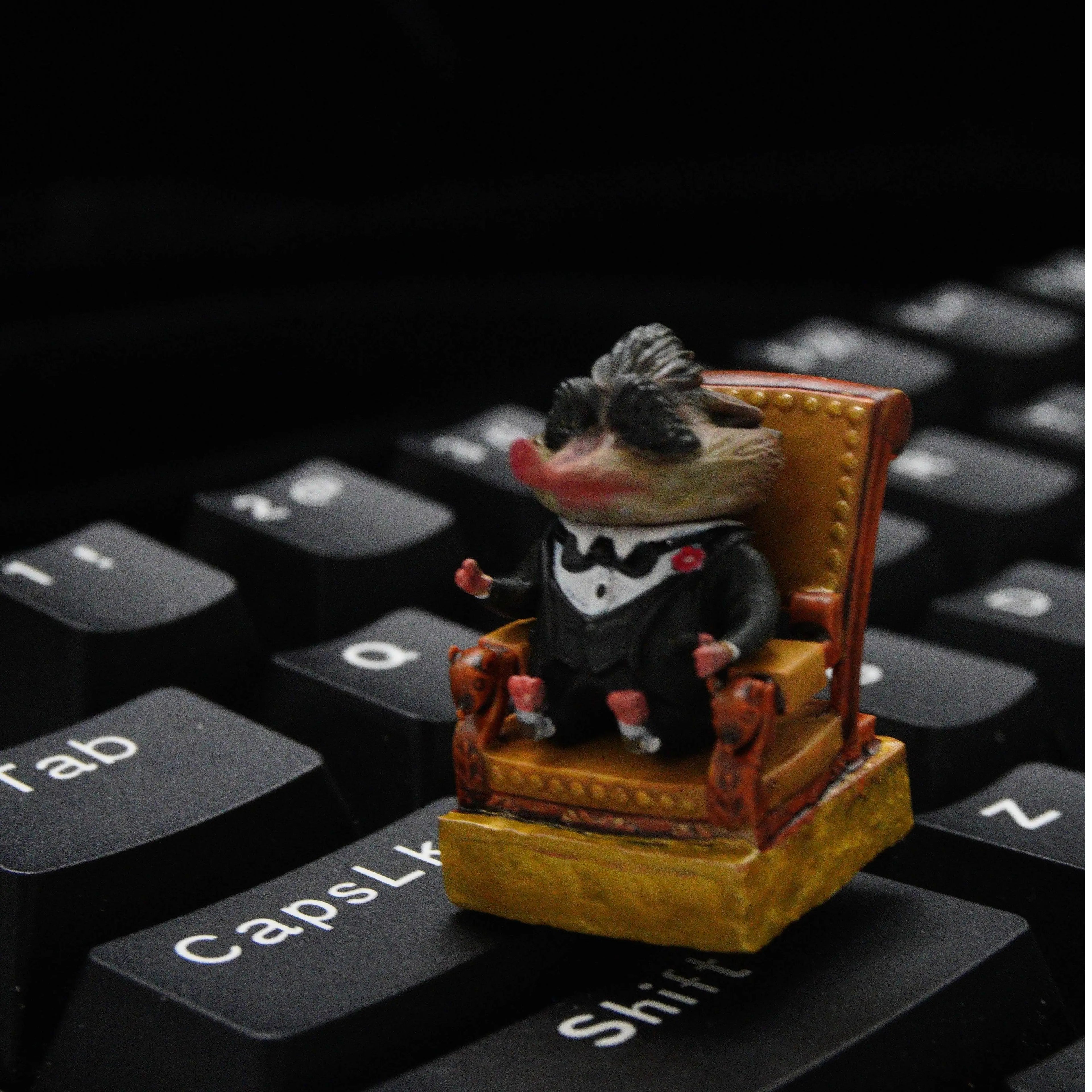 Zootopia,Mr. Big, Resin coated personalized keycaps, creatively decorated keycaps with anime, games, movies, cultural themes