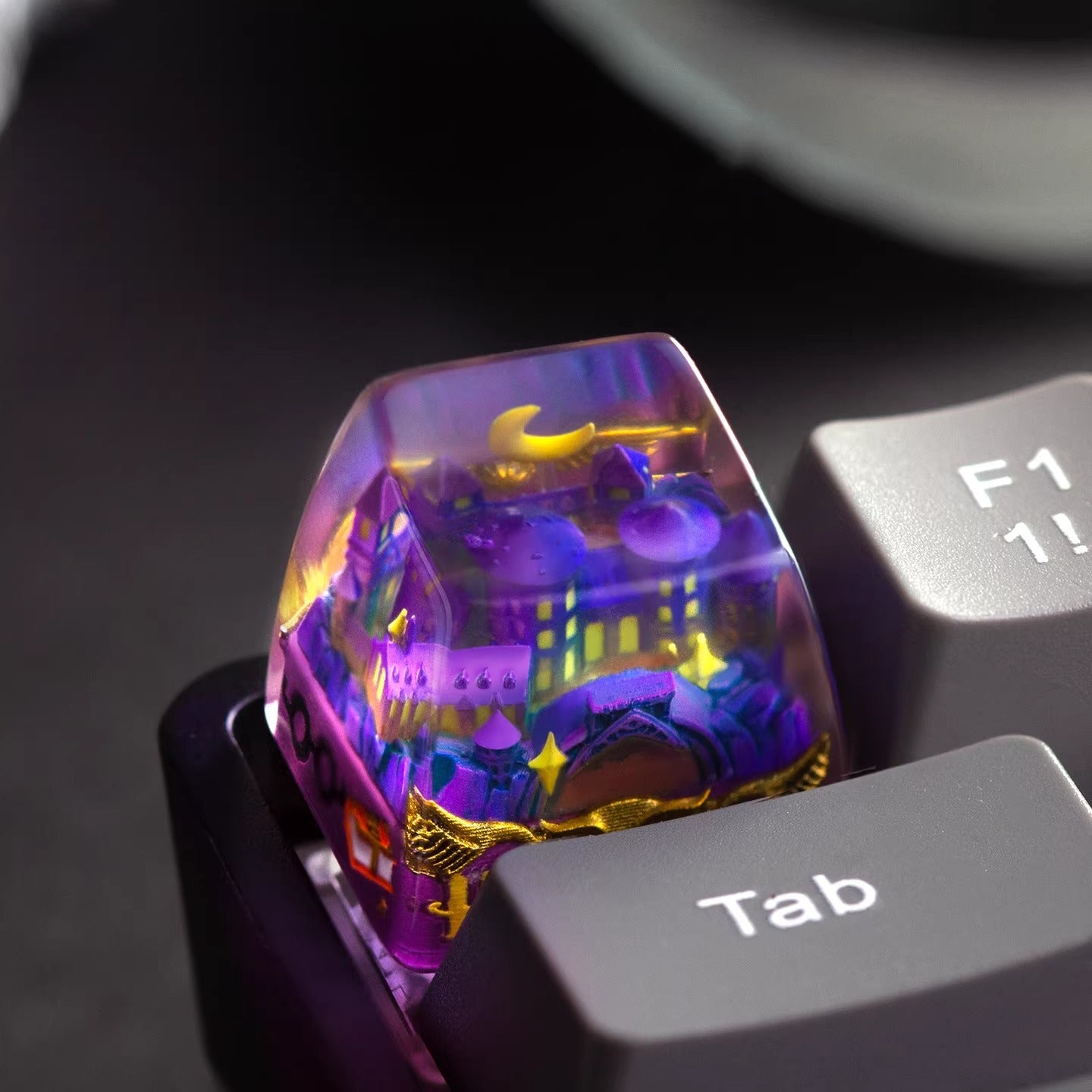 Harry Potter Magic Castle Crystal drops of glue material artsankeycaps, cut decorative keycaps