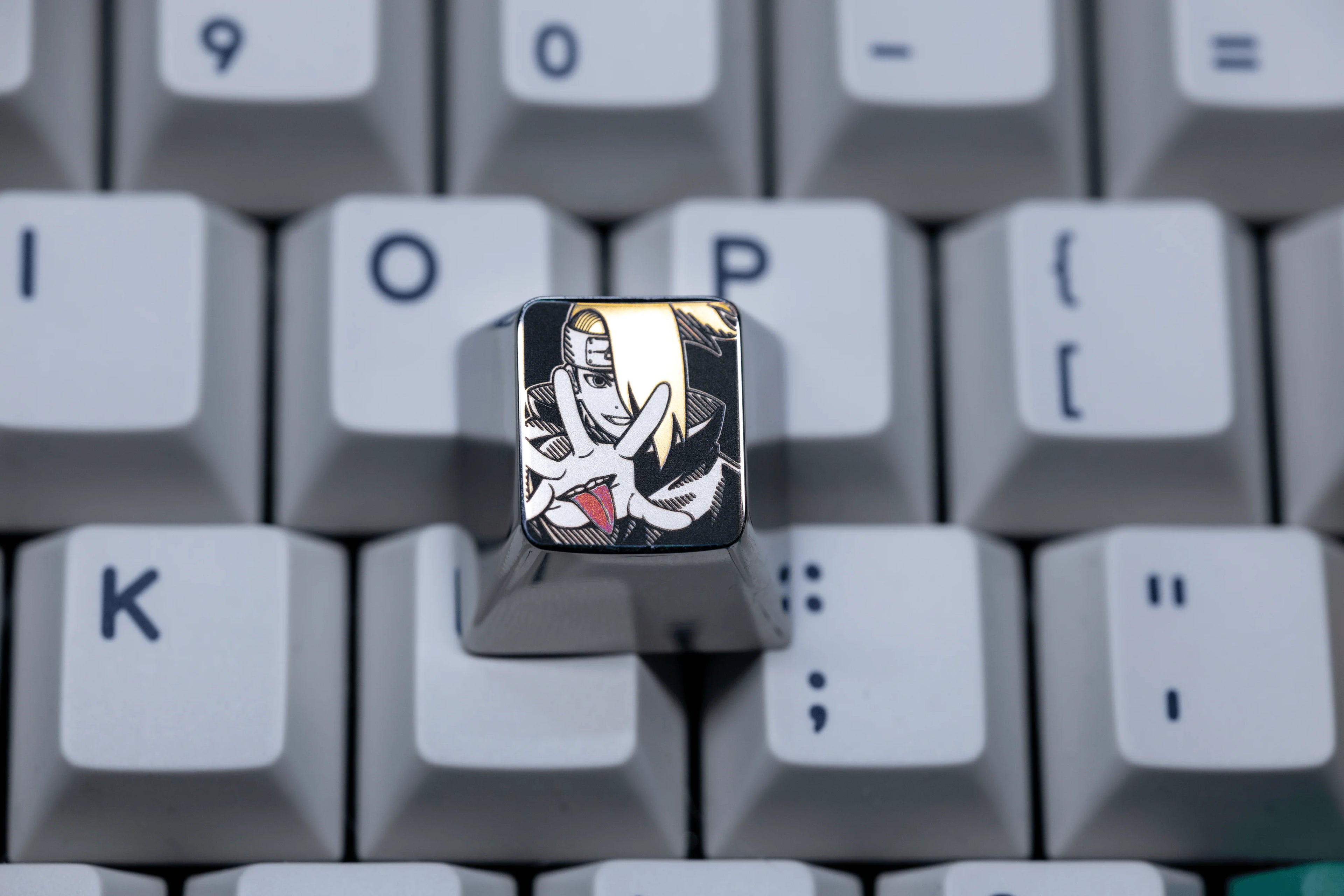 Naruto, Akatsuki collection, 1U titanium alloy personalized keycaps, anime and game character mysterious organization decorative keycaps.