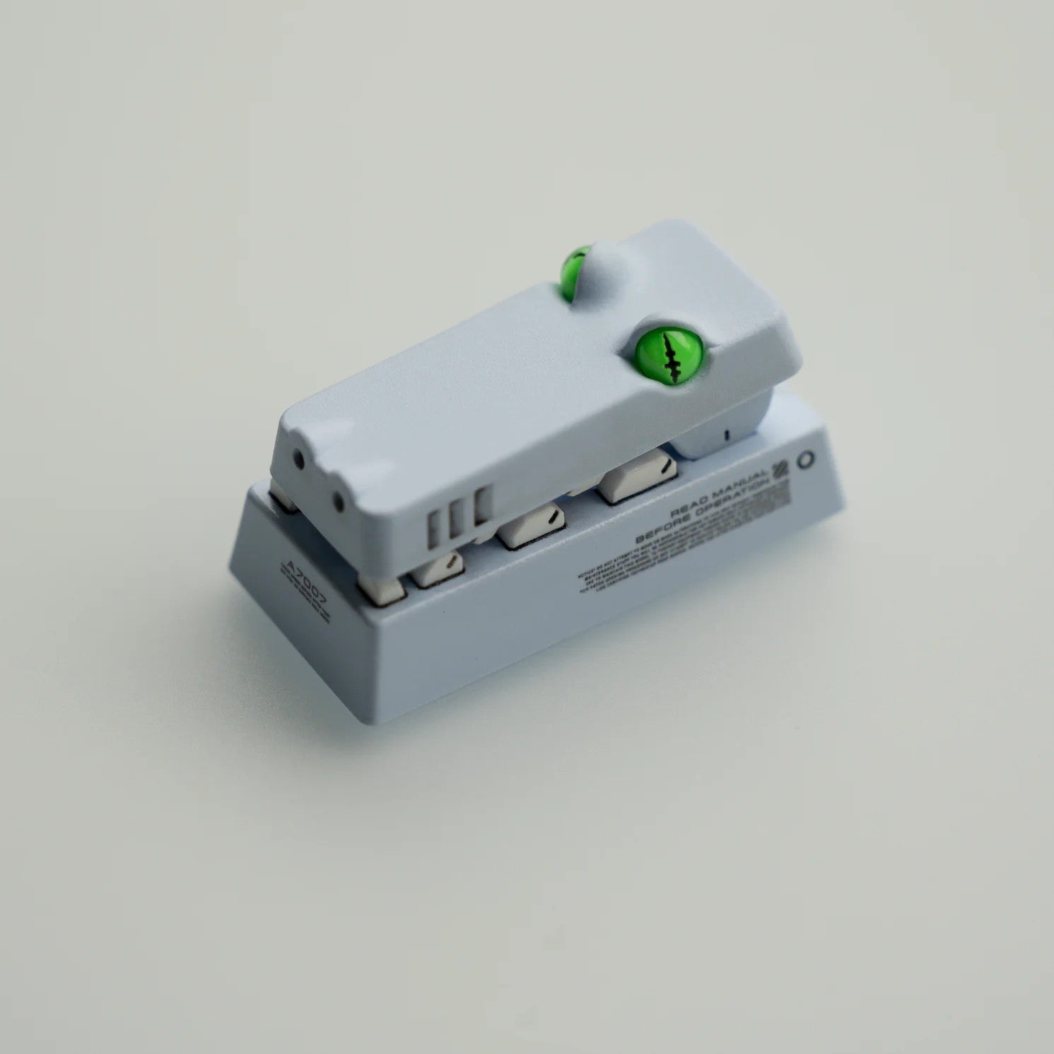 R2-Mechanical style little crocodile.2U Backspace Key artisankeycaps, Mouth can be opened and closed, PBT material personalized keycaps, keyboard decorative keycaps