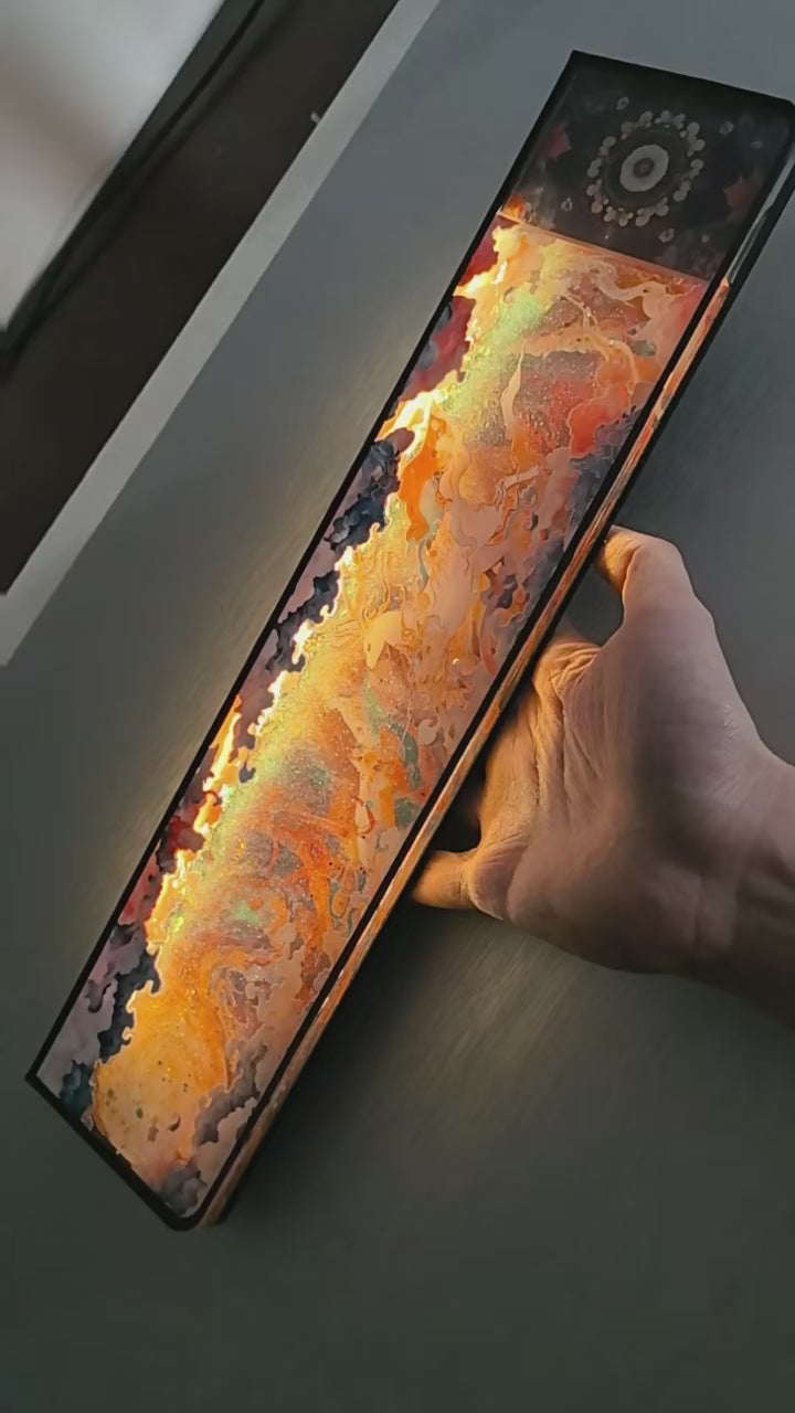 Shenlu, with built-in battery luminous quicksand, keyboard resin handle, palm rest, keyboard peripheral accessories