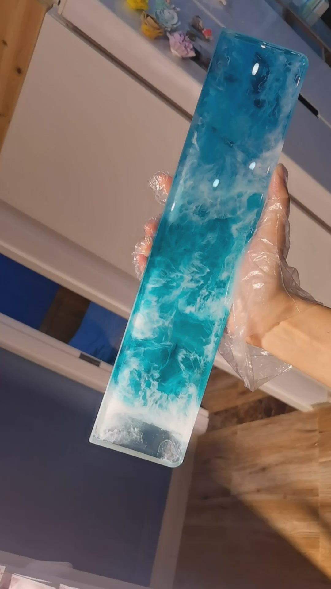 Wave theme, keyboard resin handle, palm rest, keyboard peripheral accessories