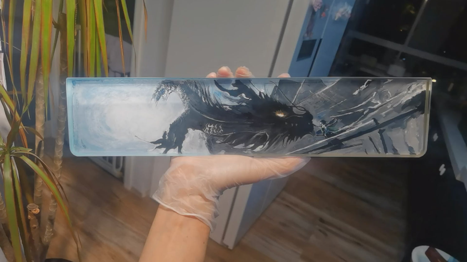 Ghost Knife, Full Hand Work Drawing, Keyboard Resin Hand Stand, Palm Stand, Keyboard Peripheral Accessories