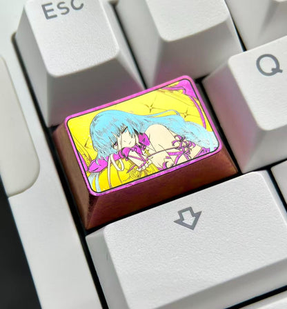 Wuthering Waves，Phrolova，1.5U titanium alloy personalized keycaps, mechanical keyboard metal decorative keycaps, anime and game culture peripheral keycaps