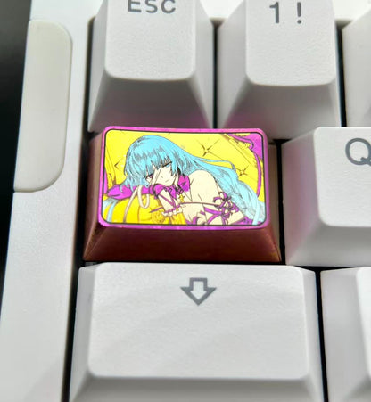 Wuthering Waves，Phrolova，1.5U titanium alloy personalized keycaps, mechanical keyboard metal decorative keycaps, anime and game culture peripheral keycaps