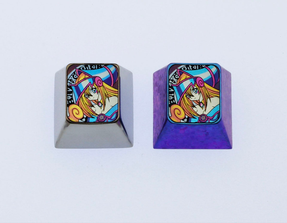 Dark Magician,Titanium alloy carved personalized keycaps, mechanical keyboard decorative keycaps