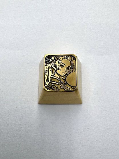 One Piece, brass personalized keycaps, metal keycaps around anime and game characters