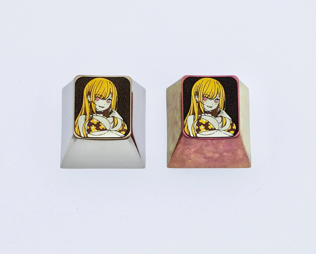 Dress Up Darling, Kitagawa Marin, titanium alloy carved personalized keycaps, decorative keycaps