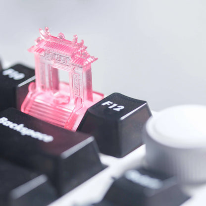 Chinese ancient architecture, Oriental charm keycaps, and architectural art personalized keycaps are integrated into one.