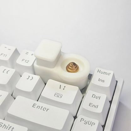 Toilet resin keycap 2U grid key original personalized mechanical keyboard keycap resin material, additional piece included...