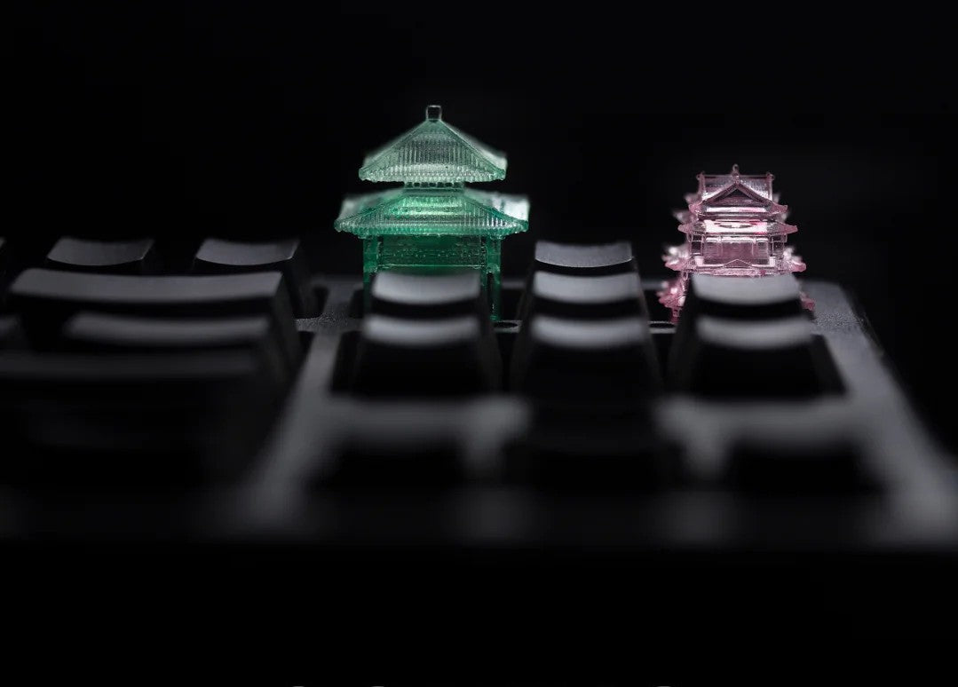 Chinese ancient architecture, Oriental charm keycaps, and architectural art personalized keycaps are integrated into one.
