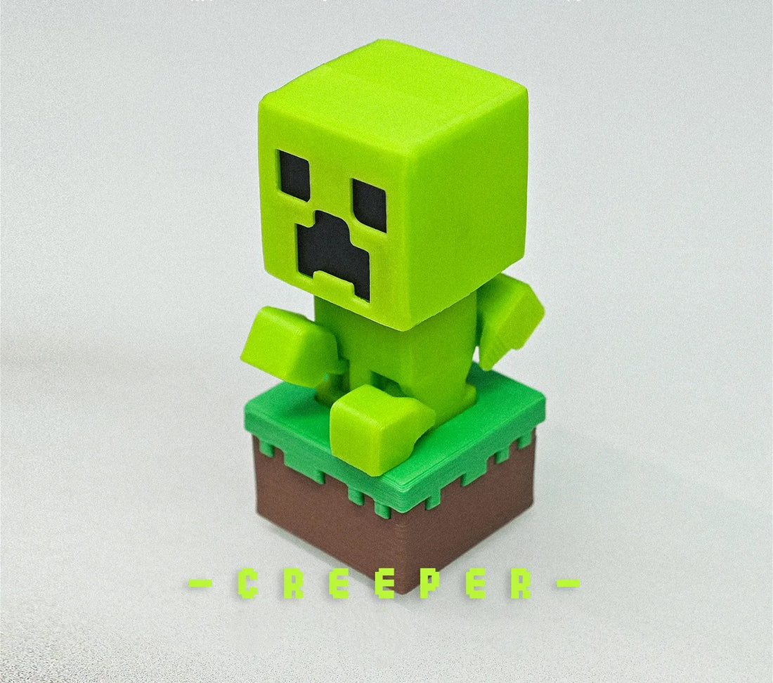 Minecraft， Cute doll keycaps, press movable, 3D printed resin material, keycaps around anime and game characters