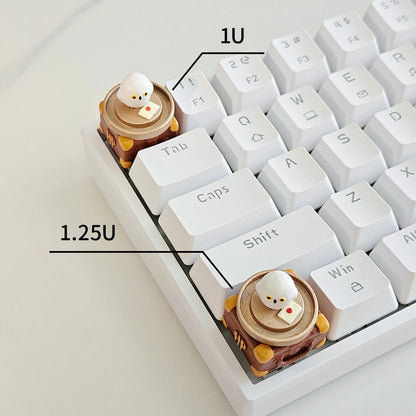 Harry Potter merchandise, Hedwig luggage, resin coated keycaps, mechanical keyboards, personalized decorative keycaps