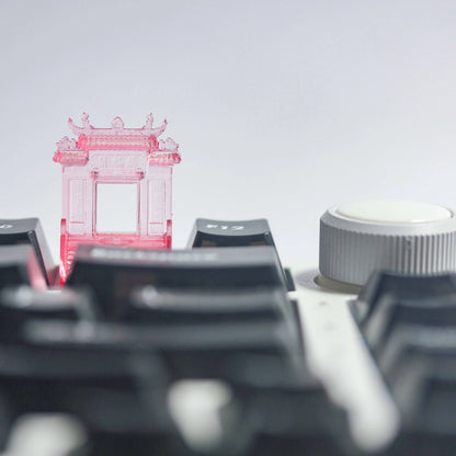 Chinese ancient architecture, Oriental charm keycaps, and architectural art personalized keycaps are integrated into one.