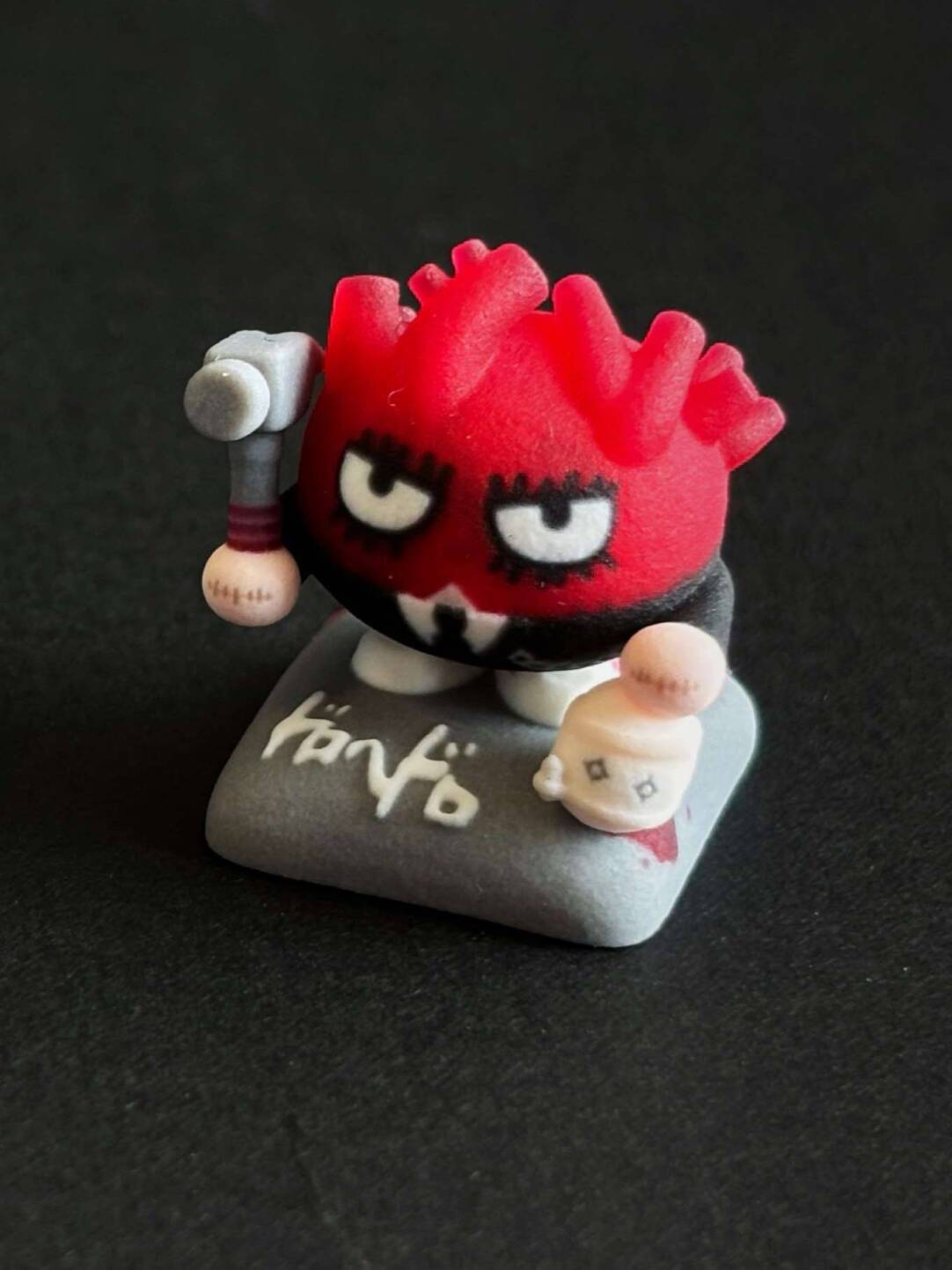 Dorohedoro Cute Keyboard Keycaps Resin Decor Personalized Doll Desktop Keyboard with Artistic Keycaps