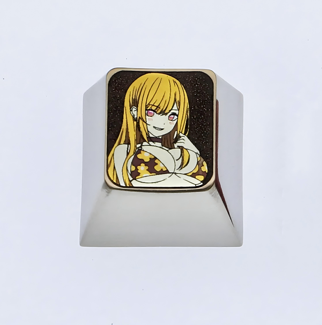 Dress Up Darling, Kitagawa Marin, titanium alloy carved personalized keycaps, decorative keycaps