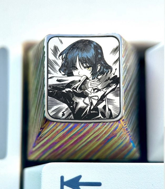 Bocchi The Rock! ， Yamada Ryo, 1U titanium alloy personalized keycap, anime, gaming, cultural and creative peripheral keycap