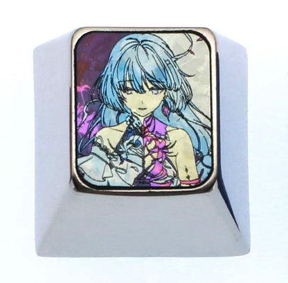 Wuthering Waves, Phrolova Titanium Alloy 1U Personalized Keycaps, Anime Game Culture Creative Metal Carving Keycaps