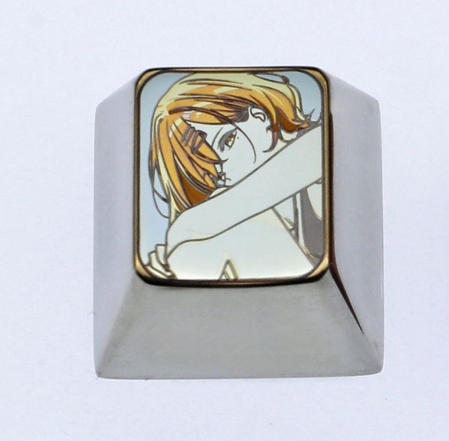 THE  IDOLM@STER SHINY COLORS, 1U titanium alloy personalized keycaps, metal decorative keycaps, anime keycaps