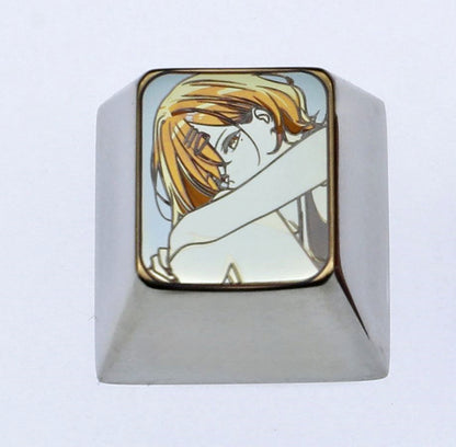 THE  IDOLM@STER SHINY COLORS, 1U titanium alloy personalized keycaps, metal decorative keycaps, anime keycaps