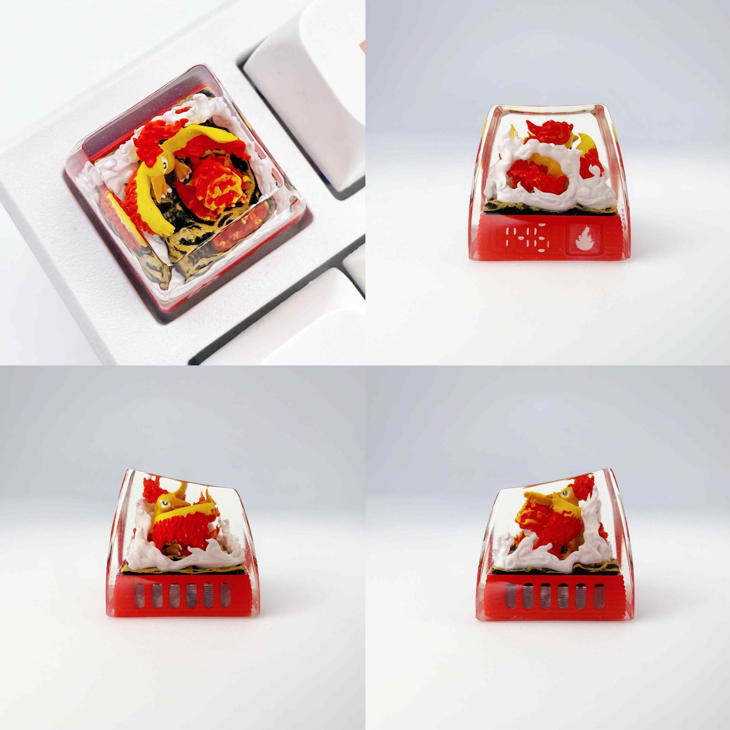 Pok é mon Mythical Beast Collection, Crystal Drops of Glue Material Artisankeycaps, Anime, Game, Culture, Creativity, Peripheral Decoration, Personalized Keycaps
