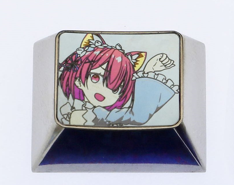 Re: Life in a different world from zero, 1.25U titanium alloy personalized keycaps, metal carved anime character decorative keycaps